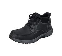 Orthofeet Men's Orthopedic Leather Verno Hands-Free Boot, Black, Size 9.5