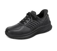 Orthofeet Men's Orthopedic Navigate Hands-Free Slip-On Sneakers, Black, 8 UK