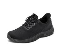 Orthofeet Women's Orthopedic Knit Kita Hands-Free Sneakers, All Black, 4.5 Wide UK