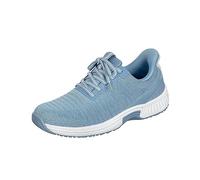 Orthofeet Women's Orthopedic Knit Kita Hands-Free Sneakers, Blue, Size 4