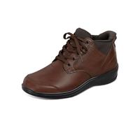 Orthofeet Women's Orthopedic Leather Hands-Free Rosel Boot, Brown, Size 5.5