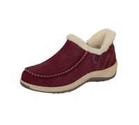Orthofeet Women's Orthopedic Leather Lorin Hands-Free Slipper, Bordeaux, Size 6