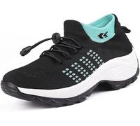 OrthoFit Comfort Shoes Womens Ortho Stretch Cushion Shoes (Green,7.5)