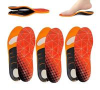 Orthoflexx Arch Support Orthotics, Orthoflexx High Arch Support Orthotics, High Arch Support Insoles Upgraded Version, Plantar Fasciitis Arch Support Insoles Inserts Women Men (3pairs,XS)