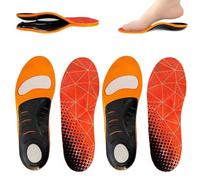 Orthoflexx Arch Support Orthotics, Orthoflexx High Arch Support Orthotics, High Arch Support Insoles Upgraded Version, Plantar Fasciitis Arch Support Insoles Inserts Women Men (2pairs,L)
