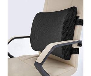 Orthologics™ 3D Lumbar Support Pillows Back Cushion - Memory Foam Pillow Back Support for Office Chair Car Seat Wheelchair, Ergonomics Cushion Lumbar Cushion for Car Recliner Black OL4