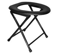 Orthologics™ Foldable Toilet Seat Commode Stool Stable Bottom Multi Uses Portable Squat Shower Chair Stool Elderly Squat Seat for Bathroom Adults M6