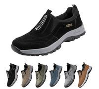 Orthopaedic and Ortho Trekking Shoes, Ergonomic Pain Relief Shoes, Men's Lightweight Non-Slip Trainers, Unisex for Outdoor Fitness and Everyday Use, black, 7 UK