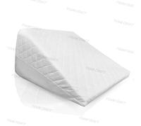 Orthopaedic Bed Wedge Memory Foam Pillow Back Support Pillow for Bed Large Wedge Pillow for Acid Reflux GERD Reduce Neck and Back Pain Snoring Breathing Problems With Washable Quilted Zip Cover
