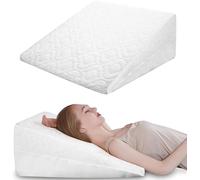 Orthopaedic Bed Wedge Pillow Foam Inside | For Acid Reflux, GERD, Reduce Neck and Back Pain, Snoring, and Breathing Problems | Great For Sleeping, Reading, Rest Elevation, Washable Cover