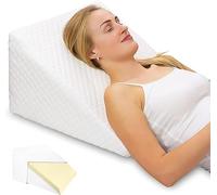 Orthopaedic Bed Wedge Support Pillow Memory Foam - For Acid Reflux, Reduce Back Pain, Snoring And Breathing Problems - Great For Sleeping, Reading, Rest Elevation -Washable Cover