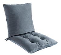 Orthopaedic Extra Large Recliner Backrest Low Back Pain Relief Highback Lumbar Support Pillow Tufted Nonslip Seat Replacement Cushion with Adjustable Strap Ties,For Wood Rocking Chair/Egg Chair Swing