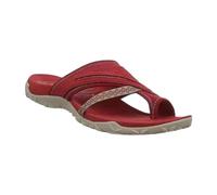Orthopaedic Sandals for Women UK Sandal Open Toe Adjustable Double Buckle Strap Waterproof Wide Fit Trainers Arch Support Mules Slides Summer Red
