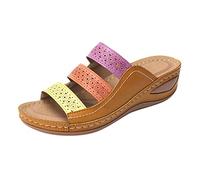 Orthopaedic Sandals for Women UK Sandal Open Toe Adjustable Double Buckle Strap Waterproof Wide Fit Trainers Arch Support Mules Slides Summer
