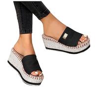 Orthopaedic Sandals for Women UK Sandal Open Toe Adjustable Double Buckle Strap Waterproof Wide Fit Trainers Arch Support Mules Slides Summer Black