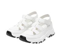 Orthopaedic Sandals Women's for Heel Spurs - Women's Sandals Platform Closed Front Wedge Sandals Lightweight Breathable Platform Sandals Non-Slip Abrasion Resistant Low Shoes Walking Shoes, White, 6
