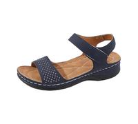 Orthopaedic Sandals Women's Lightweight Soft Hiking Sandals with Rubber Sole Summer Non-Slip Sandals Platform Summer Shoes Wide Feet Summer Sandals Comfortable Slippers Gift for Mum Dad, a, 8 UK