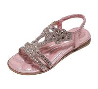 Orthopaedic Sandals Women's Platform Sandals Flower Decor Summer Shoes Breathable Sandals Classic Comfortable Beach Sandals Stylish Outdoor Sandals Lightweight Outdoor Leisure Sandals, pink, 8.5 UK