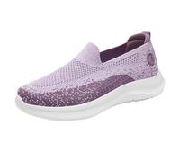 Orthopaedic Shoes for Women Womens Work Shoes Women's Casual Spring Summer Autumn Mesh Breathable Wear Single Light Comfortable Soft Sole Mom Casual Orthopedic Tennis Shoe Purple 5