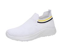 Orthopaedic Shoes Women's Lightweight Mesh Running Shoes Women Comfortable Breathable Comfort Walking Shoes Fashion Air Cushion Women's Shoes Exquisite Elegant Comfortable Slip On Shoes Travel, White