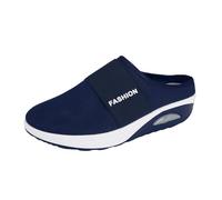 Orthopaedic Shoes Women's Mesh Mules Breathable Trainers Air Cushion Leisure Sandals Health Shoes Diabetic Slip On Walking Shoes Leisure Shoes Outdoor Shoes, blue, 4 UK
