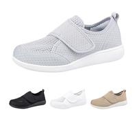 Orthopaedic Shoes Women's Wide H Lightweight Diabetic Shoes Slip In, Grey (grey 1), 10 UK