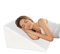 Orthopaedic Super Bed Wedge Pillow - Made in UK - Acid Reflux, Adult Foam Pillow for Leg Elevation, Reading, Back Rest and Breathing Problems - Great For Sleeping - Removable & Washable Cover