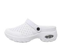 Orthopaedic Trainers Women Slip-On Backless Arch Support Summer Shoes Swollen Feet Casual Breathable Bathing Sandals Diabetic Lightweight Walking Slippers Mule Flat Air Cushion Beach