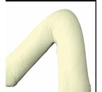 Orthopaedic V-pillow with Free pillowcase- Pregnancy Support V Shaped Triangle Pillow with polycotton pillowcase 74x34cm-Hollow Fibre V-pillow for for Neck,Maternity Pregnancy Support (Cream)
