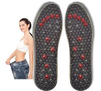 Orthopedic Acupressure Insoles - Reflexology Massage Insoles for Pain Relief, Acupressure Magnetic Soles for Men and Women,58 Stimulates The Pressure Points(Size:36,Color:Black)