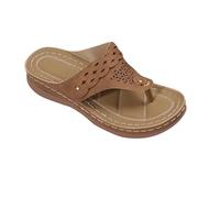 Orthopedic Arch Support Sandals Women Casual Soft Cushion Clip Toe Summer Slippers Open Toe Comfort Anti Slip Wedge Flip Flops Beach Indoor Outdoor