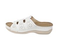 Orthopedic Arch Support Slippers for Women Fashion Solid Color Embroidered Open Toe Comfortable Lightweight Shoes Women Sneakers, White, 10 UK