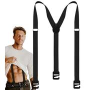 Orthopedic Braces for Men | Adjustable Elastic Jointing Closures with Sturdy Clips | Accessory for Outdoor Hiking Ski Work, Black/White, Consulte la descripción