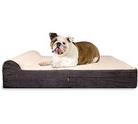 Orthopedic Dog Bed - 5.5-inch Thick Memory Foam Pet Bed with Pillow with Removable Cover & Free Waterproof Liner