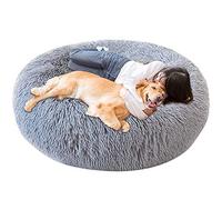 Orthopedic Dog Bed - Calming Anti-Anxiety Cushion, Fluffy Plush Design, Washable and Heated Cave, Ideal Sleep Basket for Medium to Extra Large Dogs