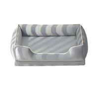 Orthopedic dog bed, Dutch Velvet Dog Bed Autumn Winter Thickening Warmth Square Sofa Beds Soft Removable Wave Sponge Pad Pet Dogs Accessories,Memory foam dog bed(WHITE,M (60x45x20) cm)