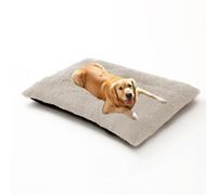 Orthopedic Dog Bed Large Washable, Fluffy Dog Sofa Bed Cushion Mat, Medium Large Size Warm Pet Crate Mattress, Removable Pet Cushion Pillow with Non-Slip Base (70x50x8cm,Off-White)