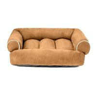 Orthopedic Dog Bed, Washable Sofa-Style for Medium to Large Dogs, PP Cotton Filling, Anti-Slip Bottom, Calming Design with Bolsters