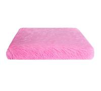 Orthopedic Dog Bed with Removable Washable Cover Calming Anti-Anxiety Cat Bed Anti-Slip Cozy Soft Warm Plush Cushion for Pets, Dark Pink, 100 x 60 cm