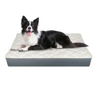 Orthopedic Dog Beds, 35.5" x 23.5" x 4.7", Water Resistant Faux Leather Memory Foam Dog Bed, Egg Crate Foam Support and Non-Slip Backing, Pet Beds for Medium
