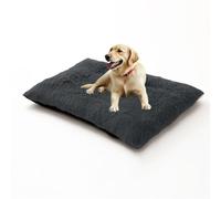 Orthopedic Dog Beds Large Mattress, Fluffy Calming Dog Bed Anti Anxiety, Washable Pet Pillow Cushion for Crate, Small Media Large Size Non-Slip Pet Sofa Mat (78x55x10cm,Dark Grey)