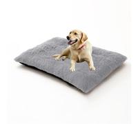 Orthopedic Dog Beds Large Mattress, Fluffy Calming Dog Bed Anti Anxiety, Washable Pet Pillow Cushion for Crate, Small Media Large Size Non-Slip Pet Sofa Mat (122x85x12cm,Light Grey)