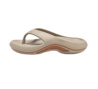 Orthopedic Flip Flops Women Thick Cushioned Toe Post Thong Sandals Ladies Lightweight Cloud Recovery Flip Flops (A-Khaki, Adult, Women, 6, Numeric Range, UK Footwear Size System, 6.5, Wide)