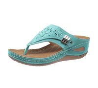 Orthopedic Flip Flops Women Uk | Wide Fit Sandals For Women Comfortable Wedge Sandals Orthopedic Shoes With Arch Support Summer Platform Slippers Walking Sandal Recovery Sport Footwear Slider