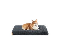 Orthopedic Fluffy Dog Bed for Medium and Large Dogs, Dark Grey / 95 x 60 x 8 cm (L x W x H)