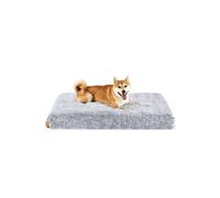 Orthopedic Fluffy Dog Bed for Medium and Large Dogs, Grey / 110 x 73 x 10 cm (L x W x H)