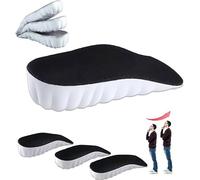 Orthopedic High Pads 2.0 for Men,Highpads 2.0 Arch Support Shoe Lifts Memory Foam Insoles for Plantar,Height Increase Insoles Fasciitis,Foot Supportive Orthotic Foot Pain Relief (Black, 2.5CM)