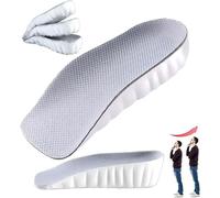 Orthopedic High Pads 2.0 for Men,Highpads 2.0 Arch Support Shoe Lifts Memory Foam Insoles for Plantar,Height Increase Insoles Fasciitis,Foot Supportive Orthotic Foot Pain Relief (Grey, 1.5CM)