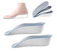 Orthopedic High Pads 2.0, High Pads for Men & Women Standing All Day, Memory Foam Insoles for Plantar Fasciitis, Arch Support Work Insoles (Blue, 1 Pair Men 1.6in/4cm)