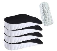 Orthopedic High Pads 2.0, Insoles Height Increase, 4D Cloud Technology Insole, Height Increase Insoles for Men/Women, Memory Foam Arch Support Insoles (Black, 2.5CM)